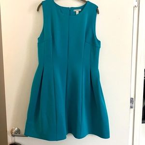 Dana Buchman teal scuba dress